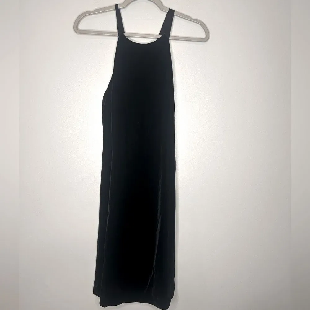 Nicole Miller New York Velvet Criss Cross Back Dress NWT